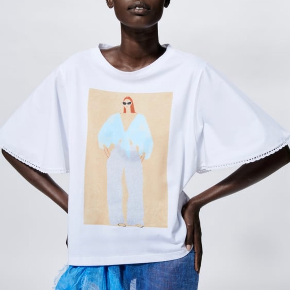 ZARA White Top Size S - Picture 10 of 11